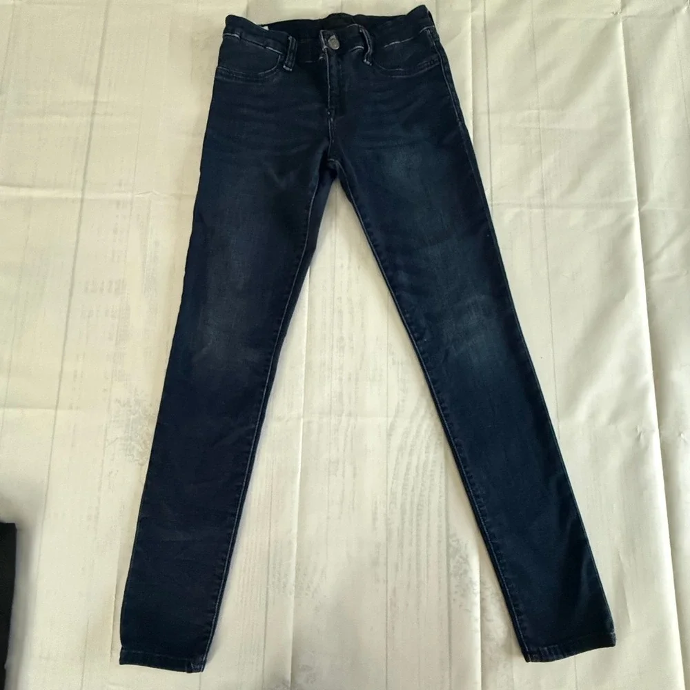 Polo Ralph Lauren Girls Skinny Jeans Dark Wash Blue Denim XL 16 RN 41381